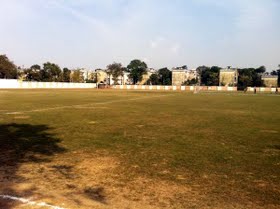 MS Dhoni's old school ground pitch
